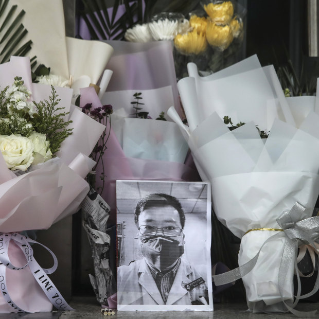 A tribute to “Wuhan whistleblower” Dr Li Wenliang. Li died from COVID, a virus he warned his colleagues about in December 2019. 