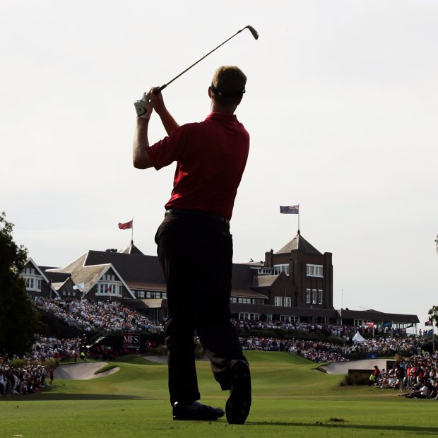 Australian golfer John Senden at the 2006 Australian Open, held at the Royal Sydney Golf Club. The elite club has fewer than 6000 members and costs $26,500 to join.