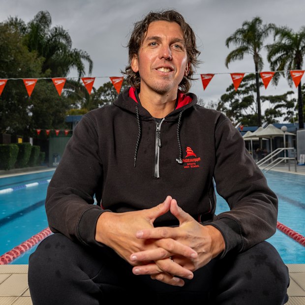 Craig Stevens at the Caringbah Leisure Centre.