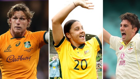 Michael Hooper, Sam Kerr, Pat Cummins