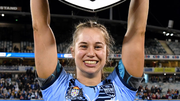 The NSW women’s Origin team wants to travel down Caxton Street – and get pelted with XXXX