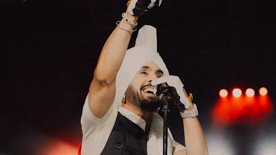 Diljit Dosanjh at CommBank Stadium.