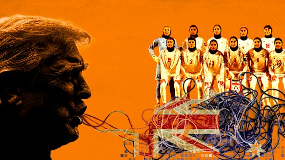 How a Trump post about the Iranian women’s soccer team sparked a wave of misinformation.