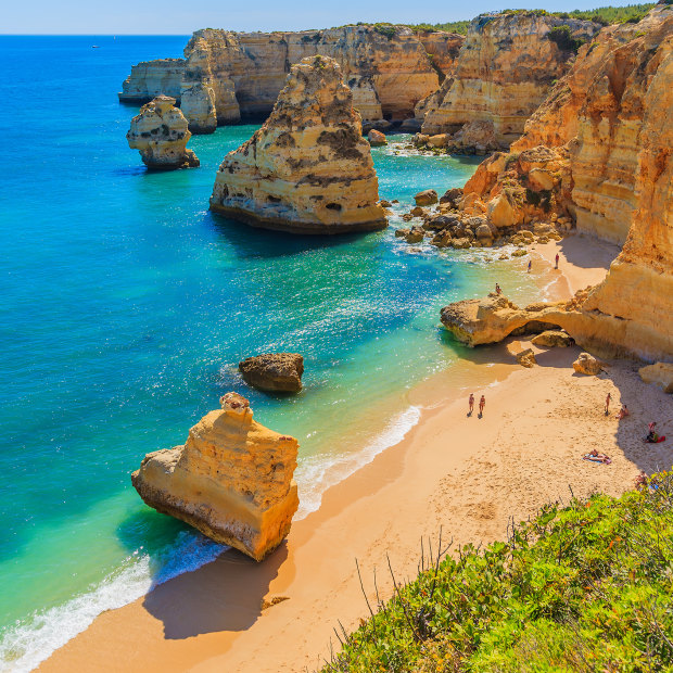 Praia da Marinha in Algarve is one of the most iconic beaches of Portugal