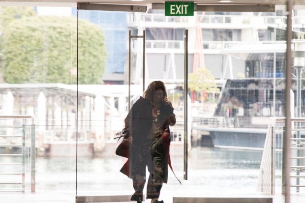 Michelle Guthrie arrives at her Pyrmont home in Sydney on September 26, the day after she was sacked.
