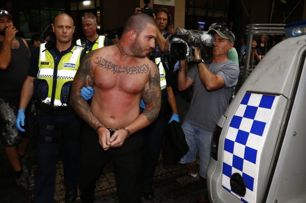 Suleiman Abdulrahim at the Melbourne Magistrates’ Court after a fight there.