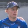 Lachie Galvin trains with the Bulldogs on Saturday