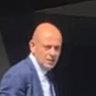 Senior Sergeant Peter Hanna outside court in 2022.