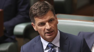 Minister for Energy and Emissions Reduction Angus Taylor wants big companies to say how they’re going to achieve their net-zero emissions targets.