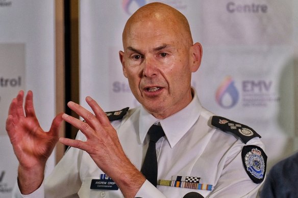 Victoria’s Emergency Management Commissioner Andrew Crisp.