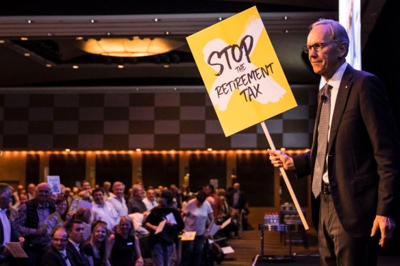 Geoff Wilson led protests against Labor's proposed changes to the tax rules of dividend imputation last year. 