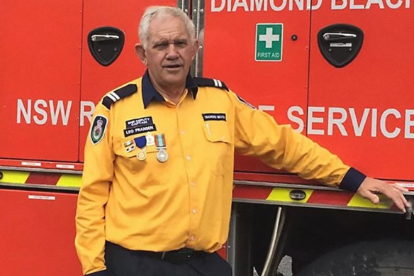 Volunteer firefighter Leo Fransen was killed by a falling tree on Thursday.