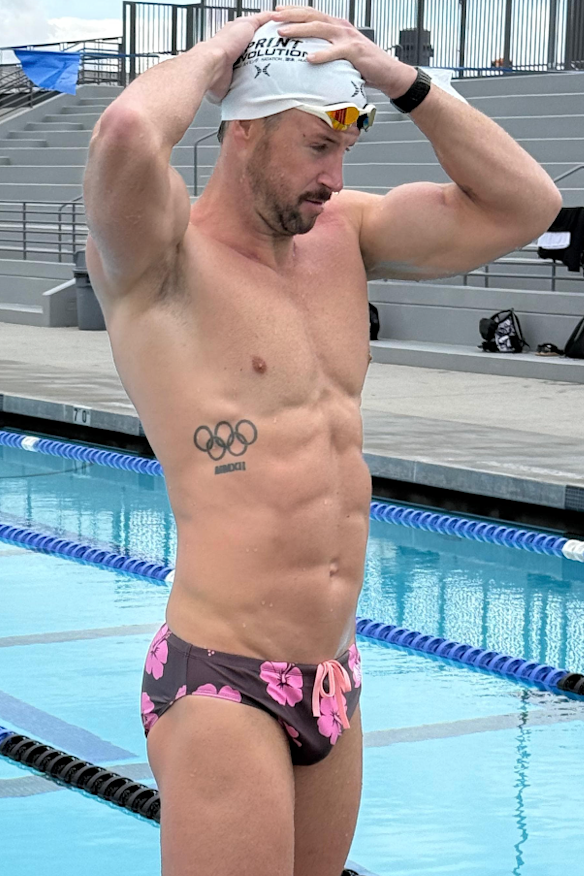 James Magnussen after taking performance-enhancing substances. 