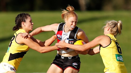 The Saints and Tigers will open the AFLW season on a Friday night in Frankston.