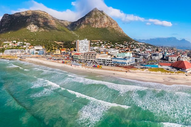 Muizenberg Beach in False Bay, Cape Town