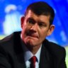 James Packer with Lawrence Ho, the Macau casino magnate who plans to buy a 19.9 per cent of Crown from Packer for $1.8 billion.