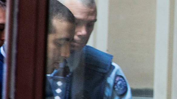 Hamza Abbas arrives at the Supreme Court.