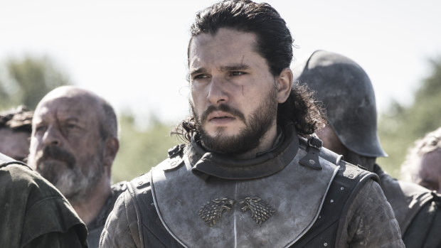 Jon Snow (Kit Harington) prepares to face off against Cersei Lannister (Lena Headey) at King's Landing.