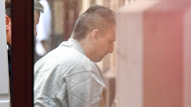 Accused Bourke Street driver Dimitrious Gargasoulas arrives at the Supreme Court on Tuesday.