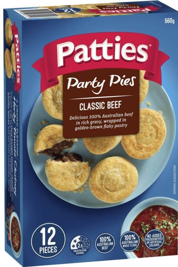 Patties party pies.