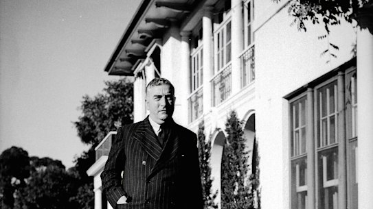 Robert Menzies takes up residence at The Lodge in Canberra on 24 May 1939.