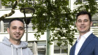 Pathzero co-founders Charbel Ayoub and Carl Prins in Sydney. Their Pathzero system allows asset owners to discover energy transition risks lurking in their investment portfolio.