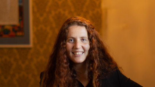 Teal candidate for Caulfield Nomi Kaltmann is running her campaign out of her home office.