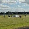 ‘A potentially dangerous scene’: Pilot critical after light plane crash in Bankstown