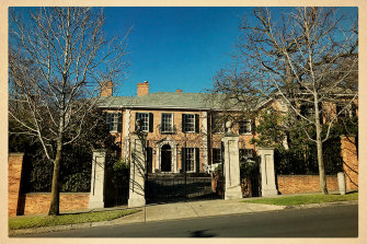 Tom Zhou's mansion in Melbourne's establishment Toorak.
