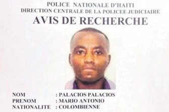 Interpol wanted poster identifying Mario Antonio Palacios.