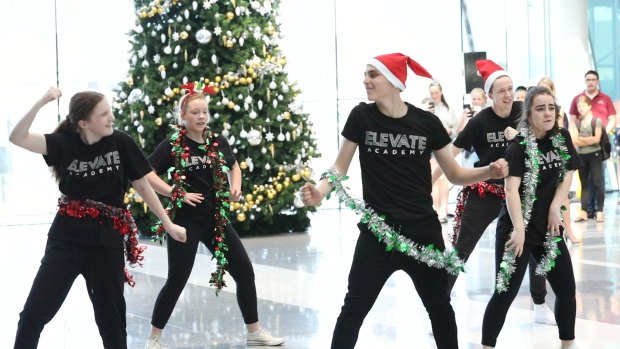 A flash mob from Elevate Academy also recently entertained passengers at Canberra Airport as part of Christmas festivities.