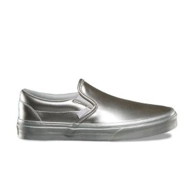 Tawadros likes to wear Vans 
slip-ons in different colours, with silver particularly cherished.
