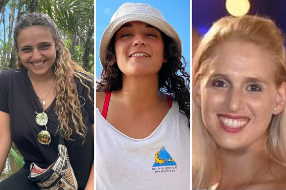 Romi Gonen, Emily Damari and Doron Steinbrecher are the three hostages believed to have been released.
