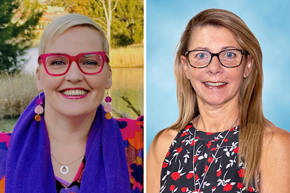 Logan teacher Alex Patten (left) and Brisbane teacher Sam McKinnon (right). 