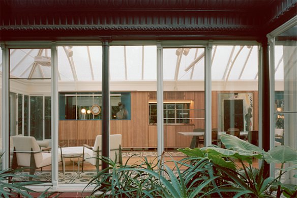 The central pod was also conceived as a backdrop to display art.