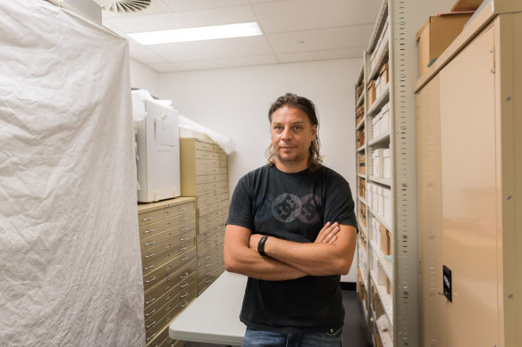 Matt Poll, Assistant Curator of the Indigenous Museum Collections and Repatriation Program.