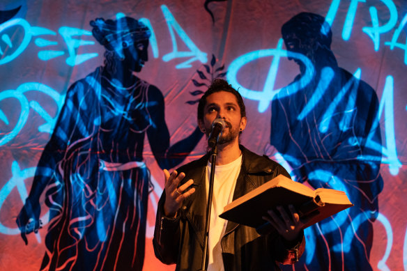 Luka Lesson’s voice and presence is capable of casting and holding a spell for most of the piece’s duration.