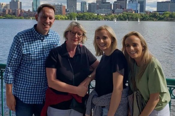 Jessie Stephens, third from left, with her mother and siblings.