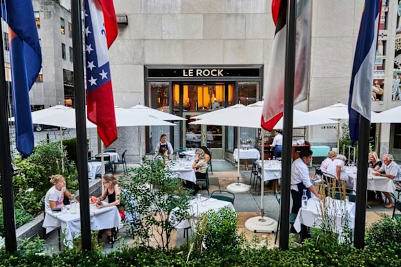 Alfresco dining at Le Rock.