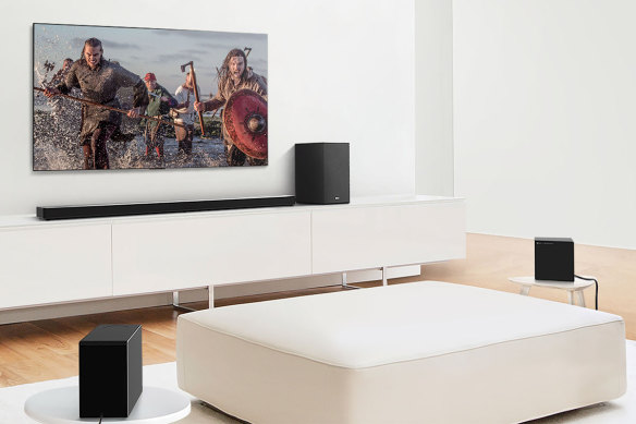 The massive LG SN11RG is not for tiny TV units.