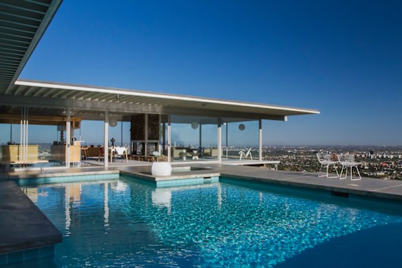 Stahl House’s pool with a view.