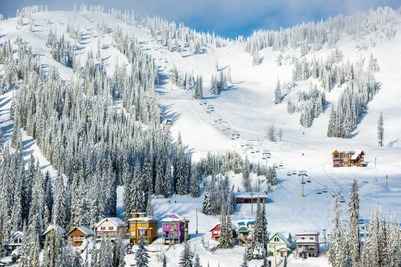 Visit SilverStar Mountain Resort to experience a Canadian winter wonderland. 