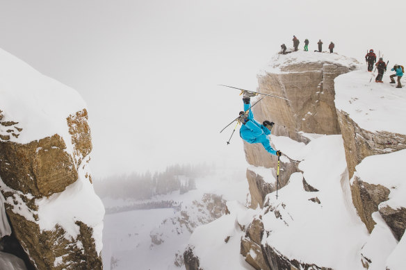 Leap of faith – a contestant in the Kings and Queens of Corbet’s.