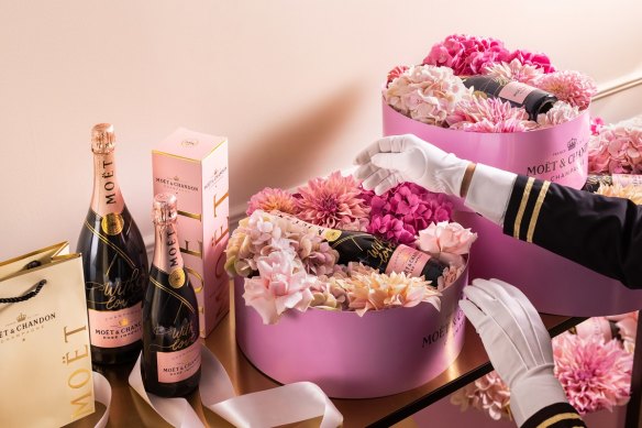 Moët & Chandon is offering ‘With Love’ packages delivered to your door by a concierge. 