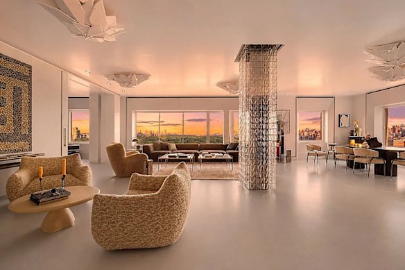 Daniel Grollo’s apartment in New York overlooking Central Park has now been discounted to $US13 million ($18.5 million). 
