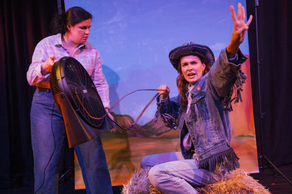 Caitlin Amelia Kearney and Janet Anderson play various incarnations of Audrey.