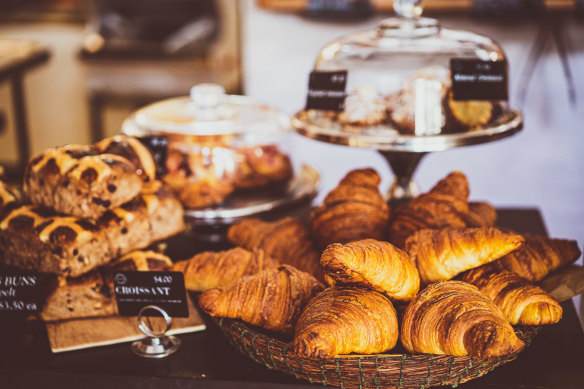Croissants at Hearthfire Bakery in Bellingen.