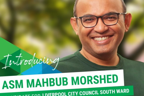 Asm Morshed was a candidate for the Greens in a local council election while also working at Barrenjoey. 
