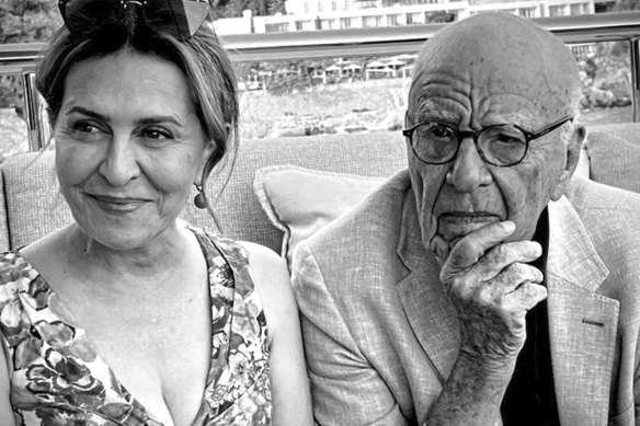 Rupert Murdoch with Elena Zhukova.