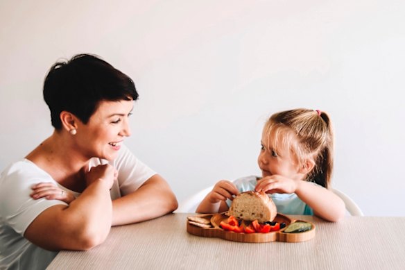 Sharon Hunter with her Karri Koala plate,  which Target is selling a version of.